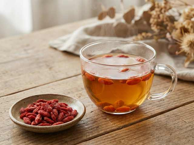 Μούρα goji στο τσάι: γλυκόξινη προσθήκη στο φλιτζάνι