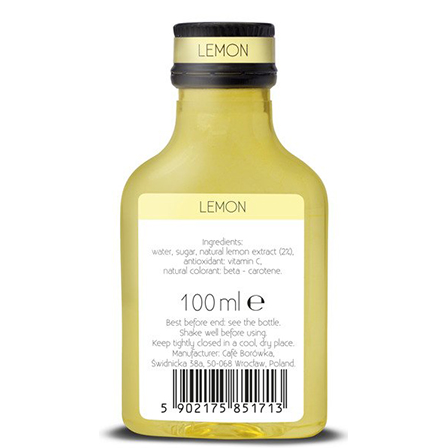 Syrop cytrynowy do kawy Espresso Syrup 100 ml