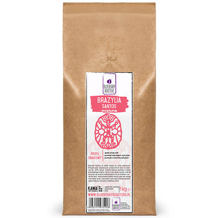 Zrnková káva Brazílie Santos 1 kg