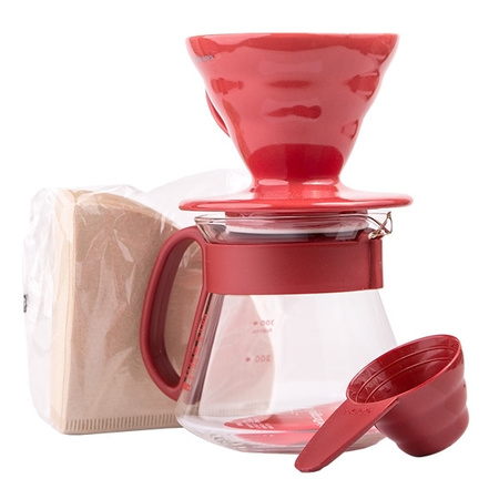 Hario V60 Dripper & Pot set - drip + server + filters