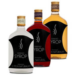 Ένα σετ χειμερινών γεύσεων Espresso Syrup 3x500ml