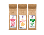 Zestaw kaw ziarnistych - Brazylia Etiopia Kolumbia bezkofeinowa - 3 × 250 g